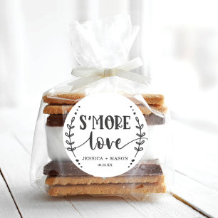 Adesivo Rustic Wedding S'more Love Favor