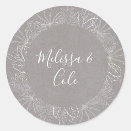 Adesivo Rustic Winter | Focos De Envelope De Cinza
