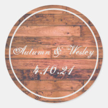 Rustic Wood Personalize Data do Nome