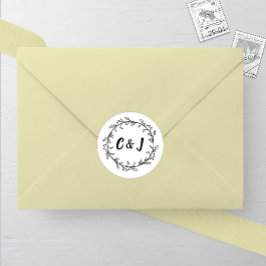 Adesivo Rustic Wreath Wedding