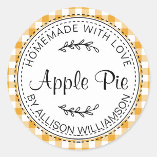 Adesivo Rústica Homemade Apple Pie Mellow Yellow Check