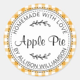 Adesivo Rústica Homemade Apple Pie Mellow Yellow Check
