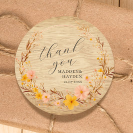 Adesivo Rústico Nêutico Boho Floral Madeira Floral