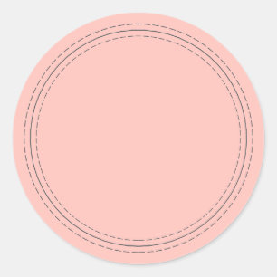 Adesivo Rústico Simples Caseiro Rosa Pastel Escreva Em