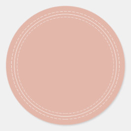 Adesivo Rústico Simples Caseiro Rosa Poeirento Escreva Em