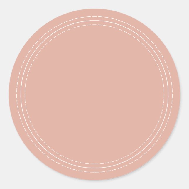 Adesivo Rústico Simples Caseiro Rosa Poeirento Escreva Em (Frente)