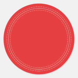 Adesivo Rústico Simples Escrito em Vermelho Brilhante