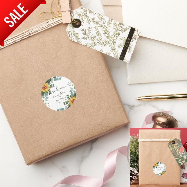 Adesivo Rústicos Girassóis Eucalyptus Deixa Casamento (Criador carregado)