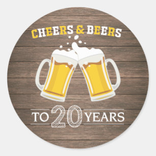 Adesivo Rústicos Saúde e Cervejas a 20 anos