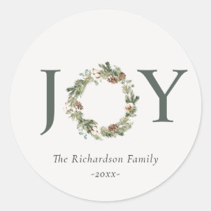Adesivo Ruston Cotton Pine Joy Merriest Wreath de Natal