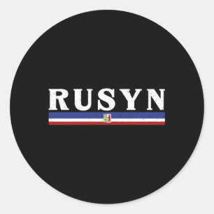 Adesivo Rusyn Carpatho - Eslavo - Etnia Cárpata Diáspora R