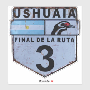 Adesivo Ruta 3 Ushuaia Patagonia