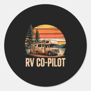 Adesivo Rv co-piloto acampamento rv camper pôr do sol cêni