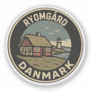 Adesivo Ryomgård, Dinamarca Danmark 