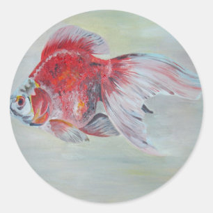 Adesivo Ryukin Goldfish — Pintura em acrílico