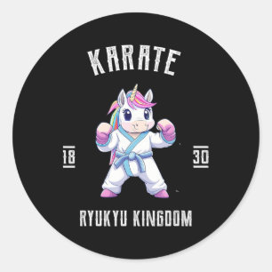 Adesivo Ryukyu Karate Unicorn - Karateka Japão