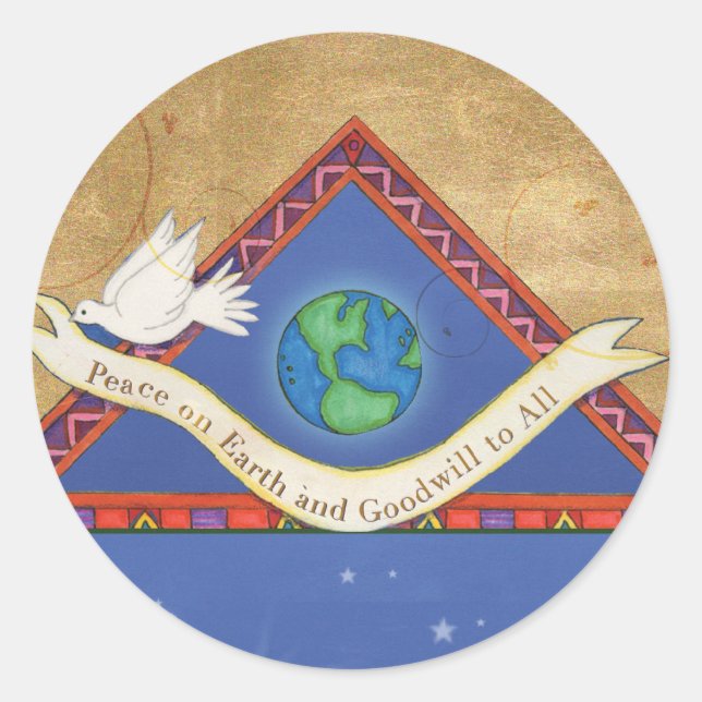Adesivo S008 Peace on Earth Sticker (Frente)