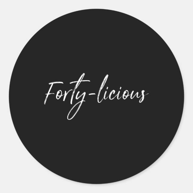 Adesivo S 40Th 40 Licious 40 (Frente)