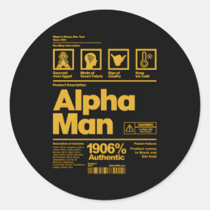 Adesivo S Alpha African 1906 Fraternity Information Descri