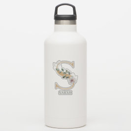 Adesivo S Monograma Floral Personalizado