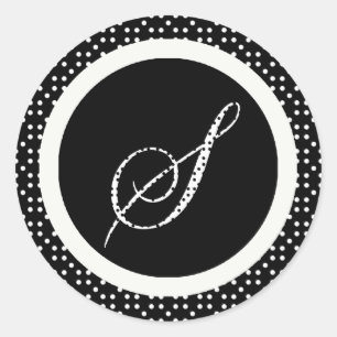 Adesivo S Monograma - Letra Envelope Selo