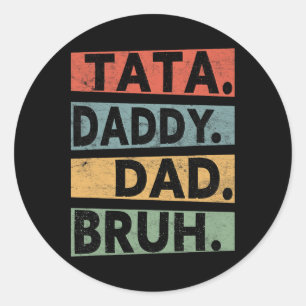 Adesivo S Pai Da Mama Bruh Dia de os pais Vintage Engraçad