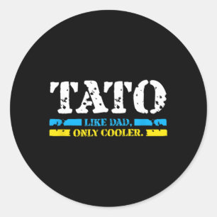 Adesivo S Pai Ucraniano De Tato Apenas No Melhor Dia Do Pa