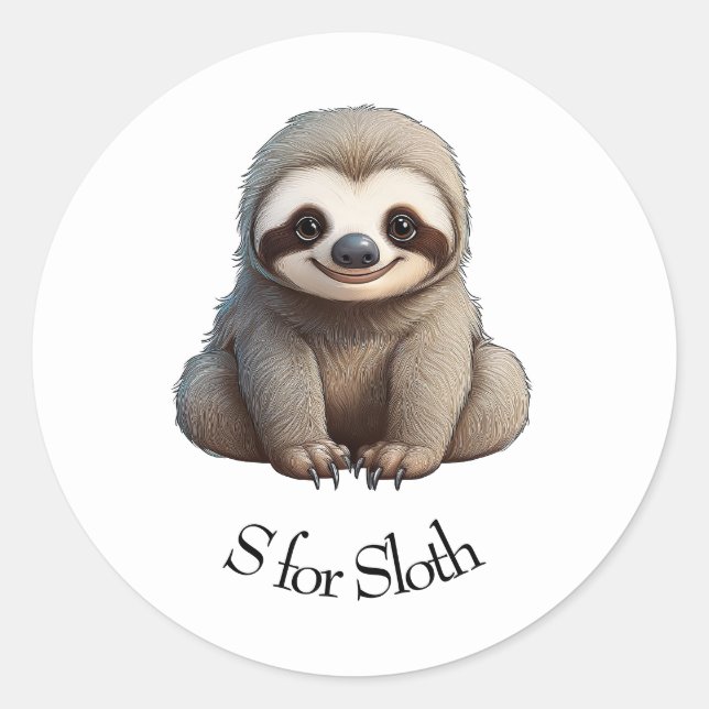 Adesivo S para Sloth (Frente)