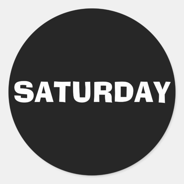 Adesivo Sábado Ad Lib Black Sticker by Janz (Frente)