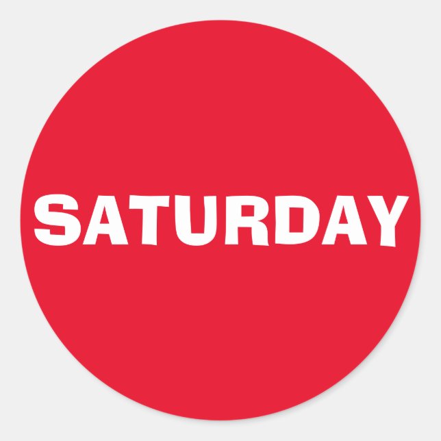 Adesivo Sábado Ad Lib Red Sticker by Janz (Frente)
