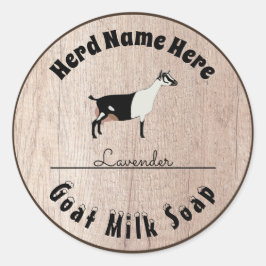 Adesivo Sabão de Leite de Caprino Alpino Personalizado