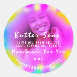 Adesivo Sabão-Manteiga Fotografia CosméticaHológrafo Terap