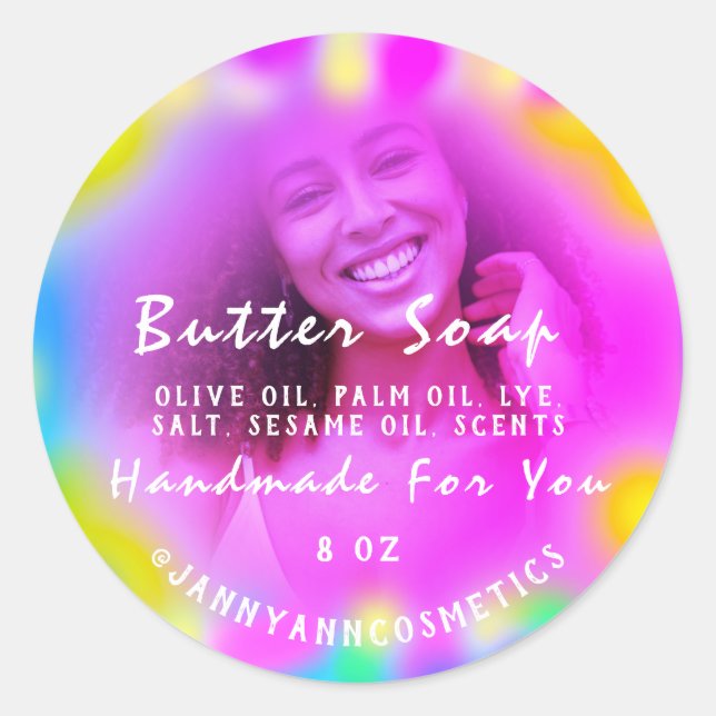 Adesivo Sabão-Manteiga Fotografia CosméticaHológrafo Terap (Frente)