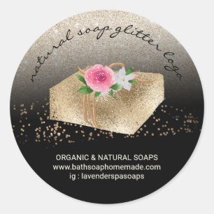Adesivo Sabonete Caseiro Natural Orgânico Spa Ouro