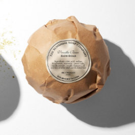 Adesivo Sabonete cosmético de folha de pérola estilo vinta