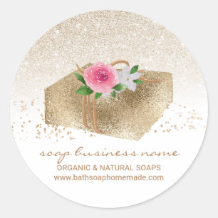 Adesivo Sabonete de Soja Caseiro Natural Orgânico Banheira