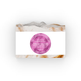 Adesivo Sabonetes cosméticos de folha quente tecida em est