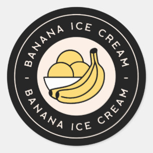 Adesivo Sabor de sorvete de banana