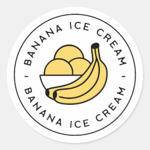 Adesivo Sabor de sorvete de banana