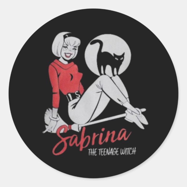 Adesivo Sabrina, a camiseta da bruxa adolescente (Frente)