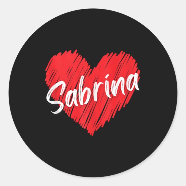 Adesivo Sabrina I Love Sabrina Heart Vin (Frente)