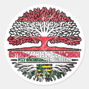 Adesivo Sachsen Sächsisch Österreichisch Österreich Baum