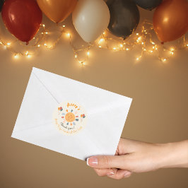 Adesivo Saco de Brindes de Aniversário de Primeira Volta a