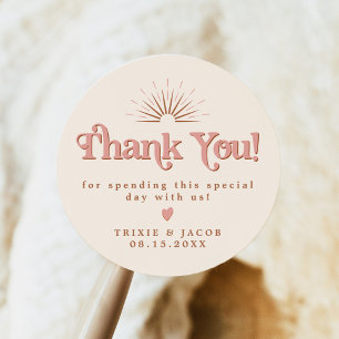 Adesivo Saco de lembrancinha de casamento rosa e laranja r