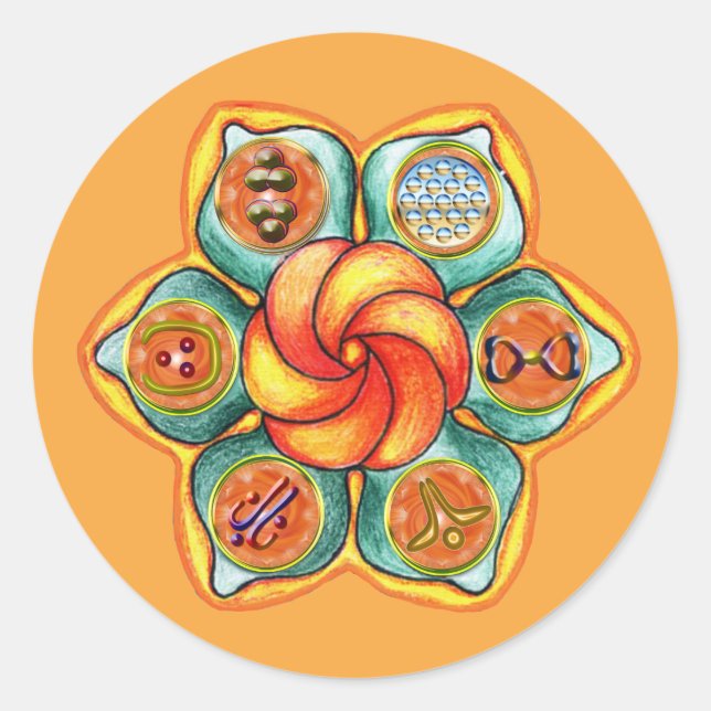 Adesivo Sacral Chakra Mandala (Frente)