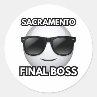 Adesivo Sacramento California Final Boss Cool Sticker