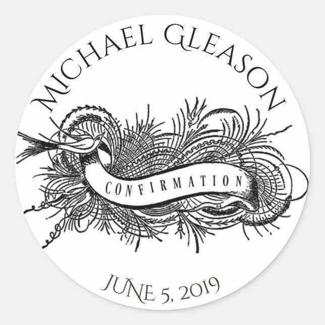 Adesivo Sacramento Religioso da Confirmação (Frente)