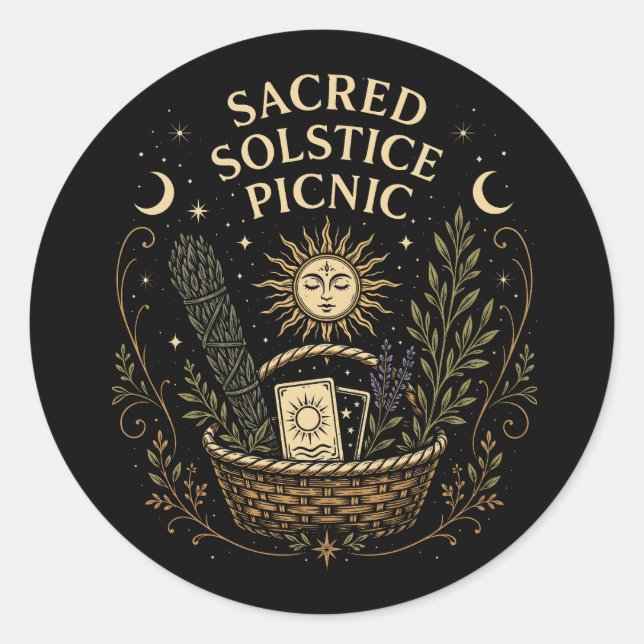 Adesivo Sacred Solstice Picnic Litha  (Frente)