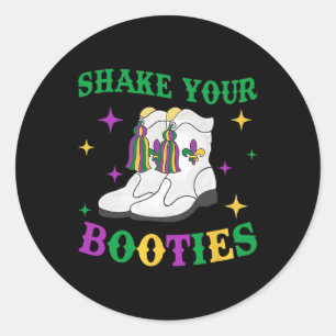 Adesivo Sacuda Seus Botos Mardi Gras Bead Boot Fat Terça-f