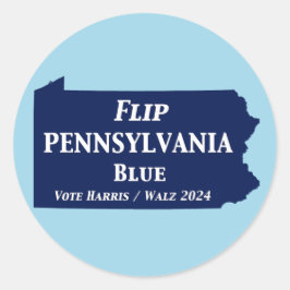 Adesivo Sacudir da Pensilvânia Blue em 2024